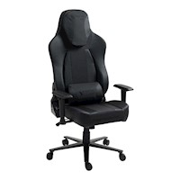 Silla Gamer Venture Side Elite Negro Premium Con Posapies Clase 4